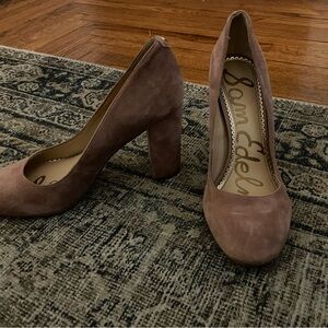 Sam Edelman Women's Mauve Suede Pumps